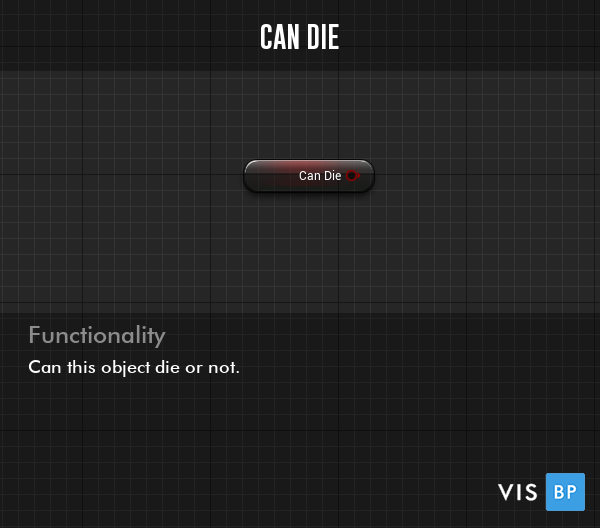 Can die variable - can an object die or not.